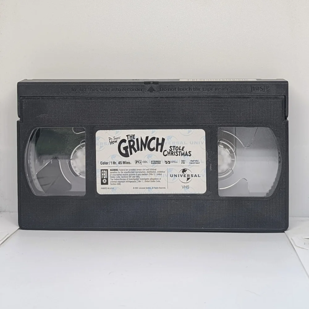 How the Grinch Stole Christmas (2000) VHS cassette movie